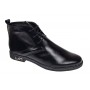 Ghete dama, negre, casual, din piele naturala - G01NBOXN